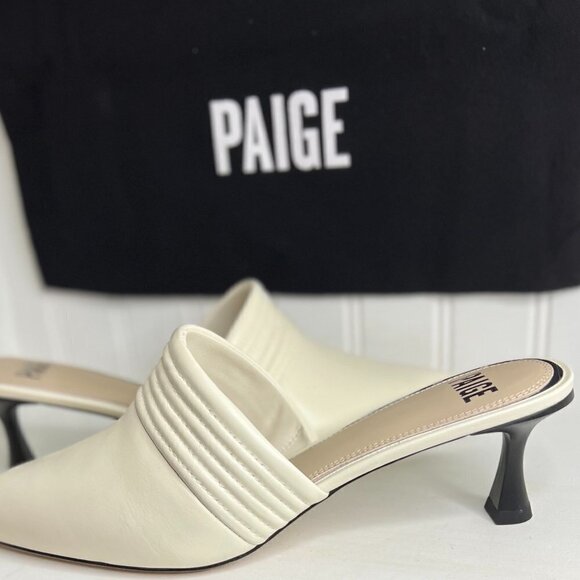 Paige Poppy in Leather Bone Size 9.5 - Picture 1 of 6